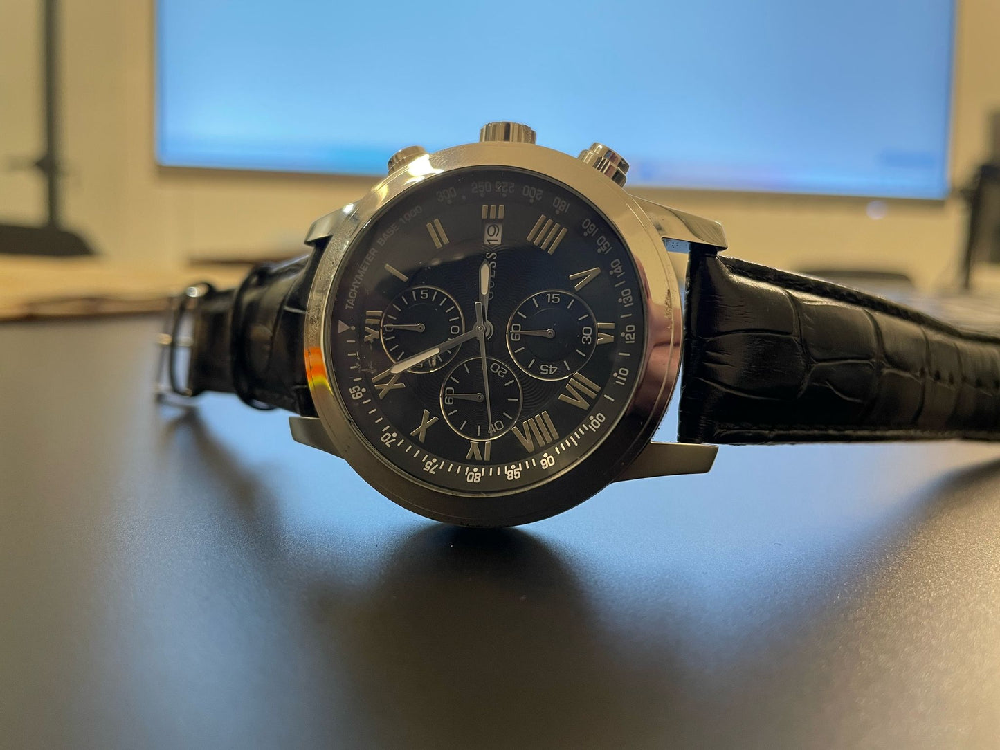 Orologio Guess nuovo 47 mm japan movt cronografo