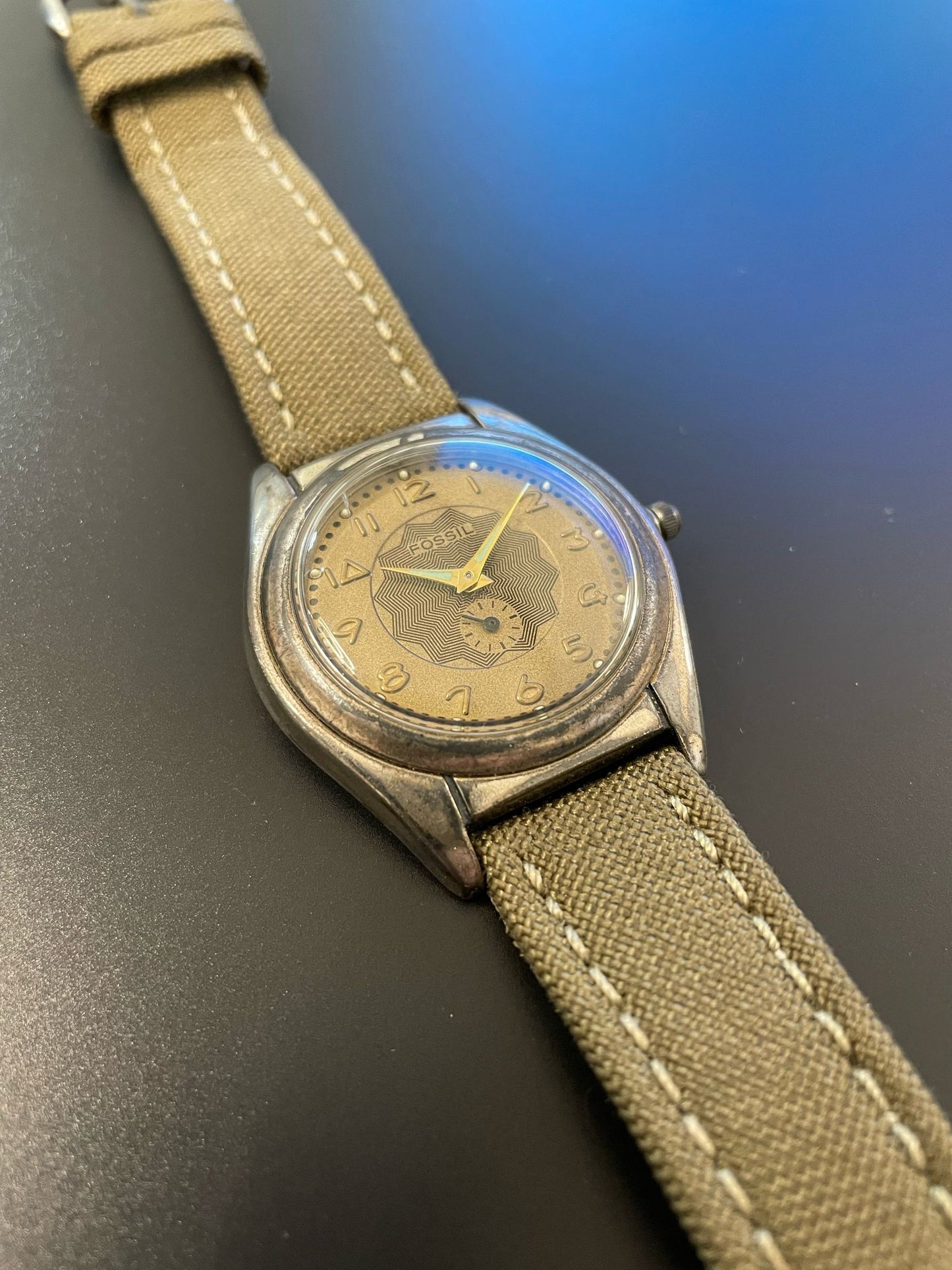 Orologio Fossil verde militare nuovo 35mm