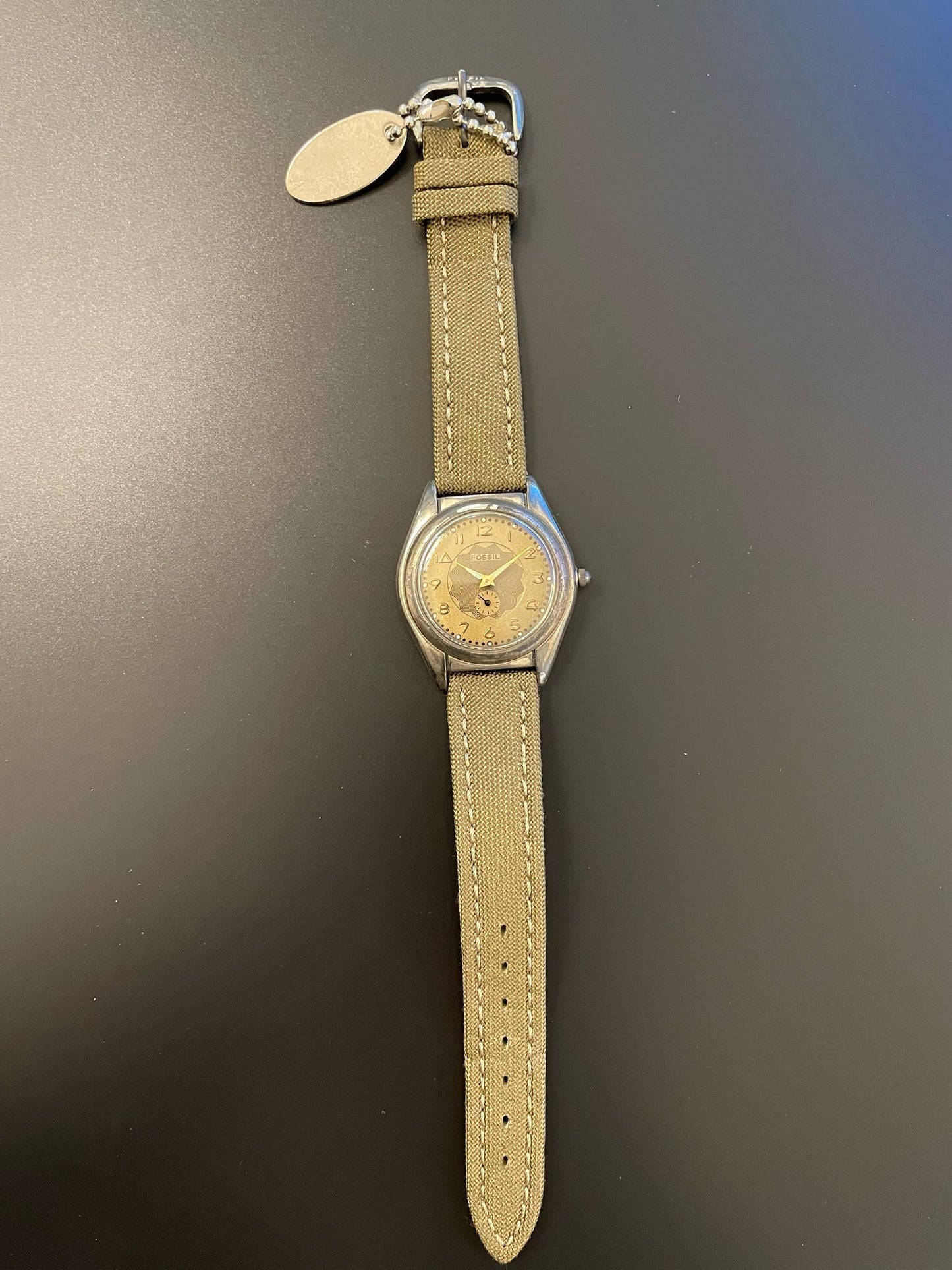 Orologio Fossil verde militare nuovo 35mm
